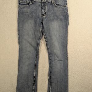 Daisy Fuentes Blue Straight Leg Jeans Timeless Fit